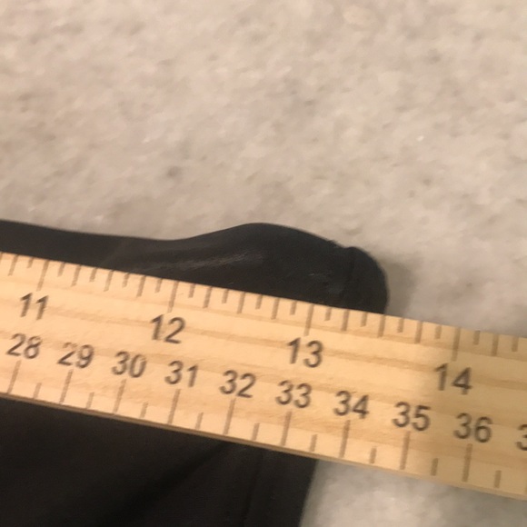 Spanx Faux Leather Leggings Womens Medium Black White Stripe Shape Slimming Pant - Picture 5 of 9